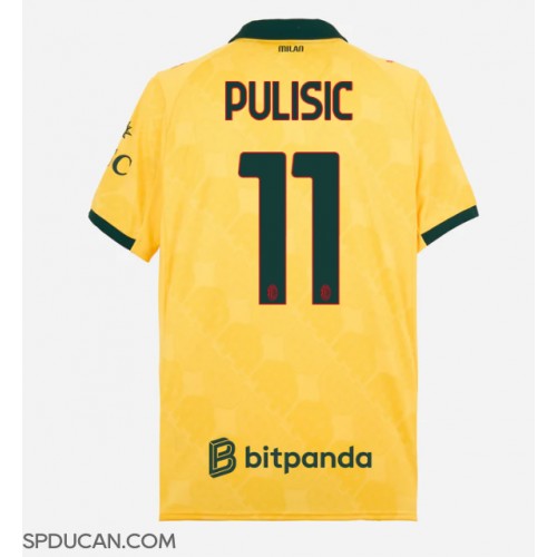 Muški Nogometni Dres AC Milan Christian Pulisic #11 Rezervni 2025-26 Kratak Rukav